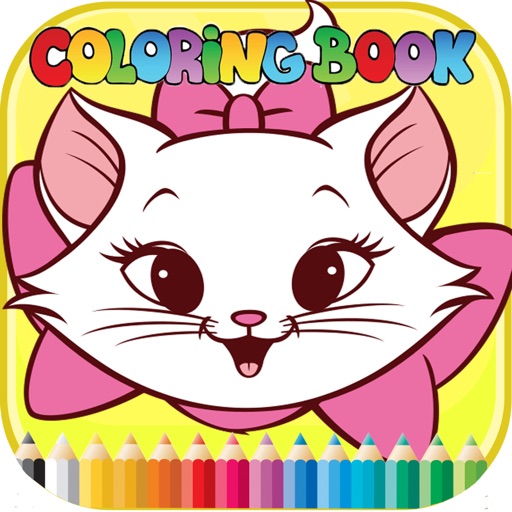 Cats Coloring Book - Activities for Kids Icon