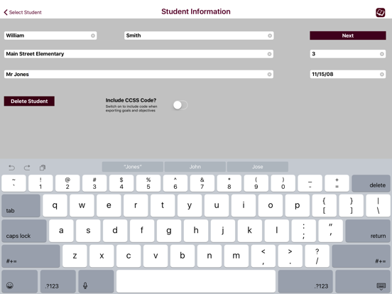Screenshot #6 pour IEP Goals & Objectives with Common Core Standards