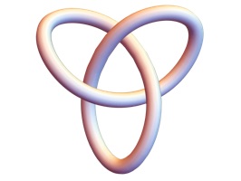 Prime knot stickers for people loving mathematics