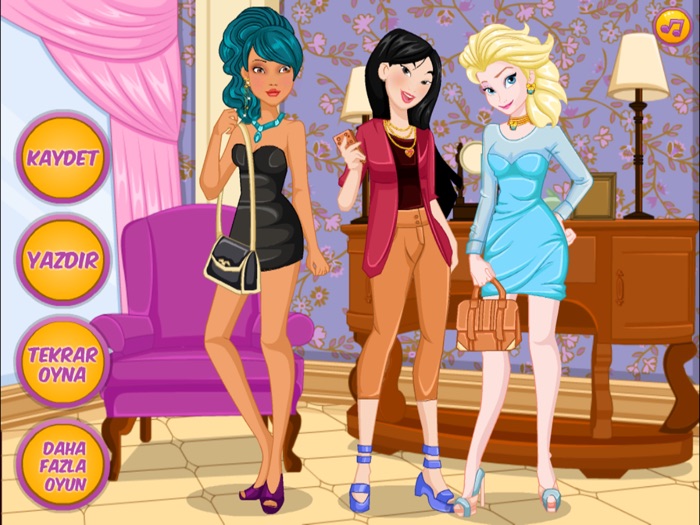 Prensesleri Giydirme Oyunu