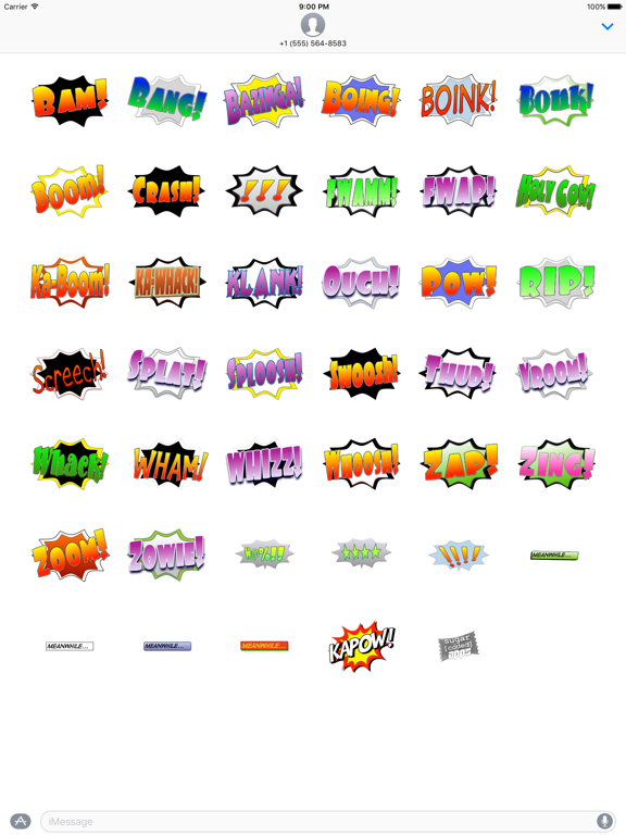 Screenshot #5 pour Ka-Pow! Comic Sound Effect Bubbles