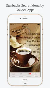 Secret Menu Starbucks Edition Free screenshot #1 for iPhone