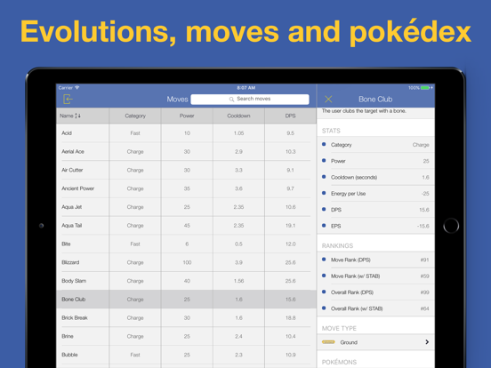 Screenshot #6 pour Pocket Wiki for Pokemon Go [Unofficial]
