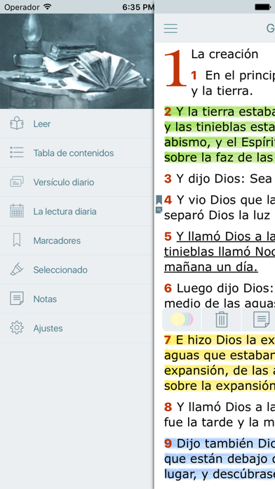 Screenshot #3 pour La Biblia Hablada Offline en Español. Reina Valera