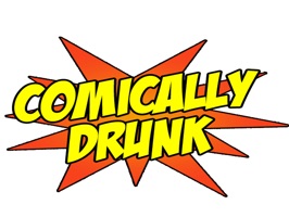Use comic book themed stickers to express your state of inebriation