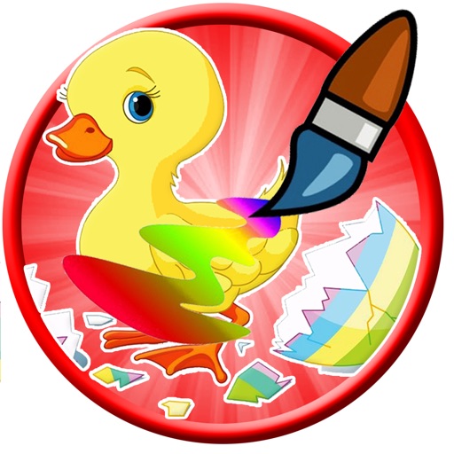 My Little Duck The First Coloring Page Fun Game iOS App