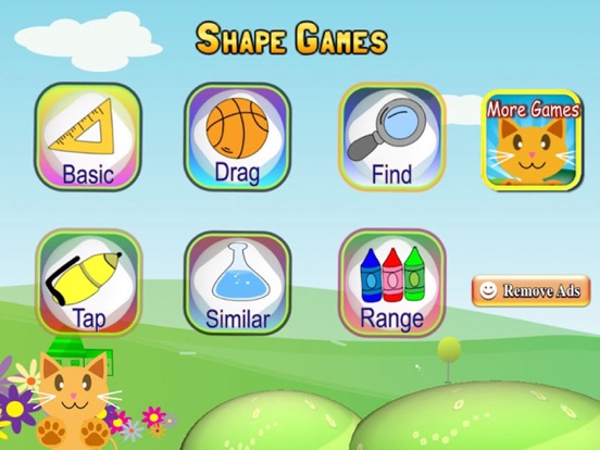 QCat - toddler shape educational game (free)