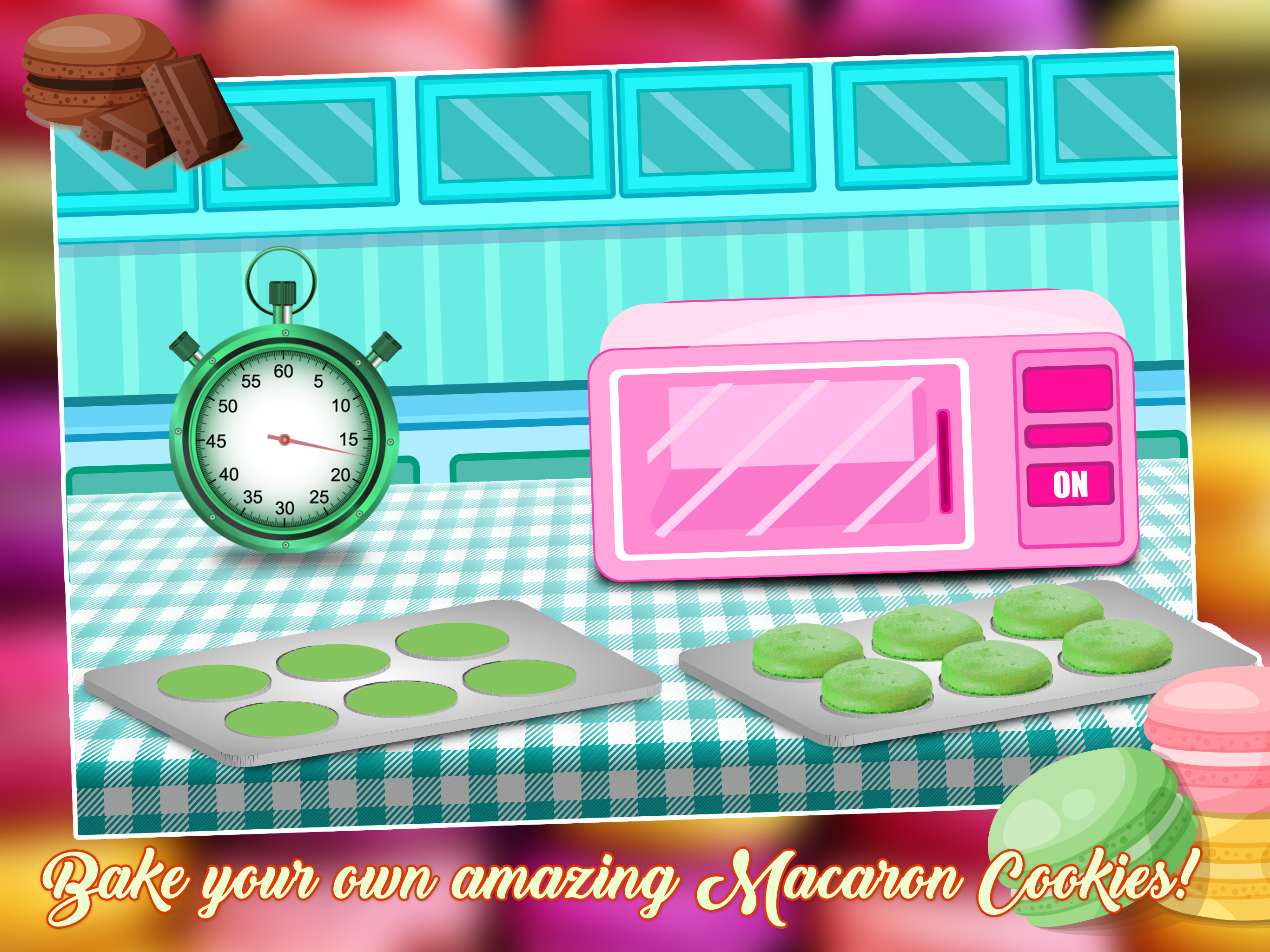 Macaron Cookies Maker 2 - Crazy Dessert Maker Game