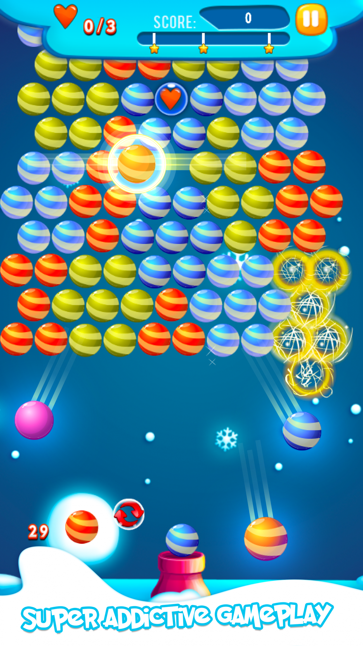 Bubble Crusher Crystal - Classic Shooter Game screenshot 2
