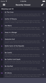 Hymns (English) screenshot