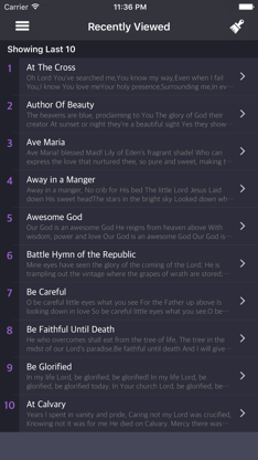 Hymns (English) screenshot 5