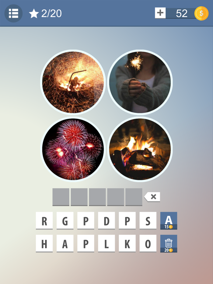 Four Pics One Word - new Levels with Answers