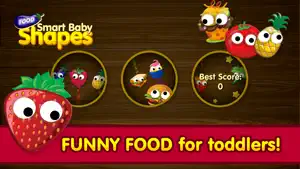 Smart Baby Shapes FOOD: Fun Jigsaw Puzzles and Learning Games for toddlers & little kids screenshot #1 for iPhone