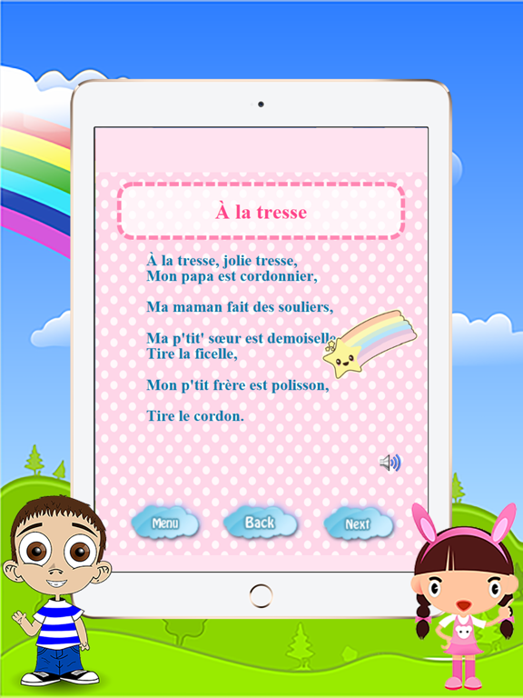 Screenshot #6 pour Classic Français Nursery Rhymes with Lyrics