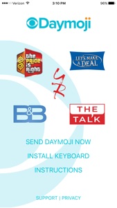 CBS Daytime Daymoji Keyboard screenshot #1 for iPhone