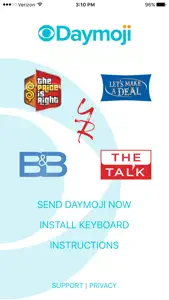 CBS Daytime Daymoji Keyboard screenshot #1 for iPhone