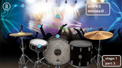 Screenshot #1 pour Real Drums Game