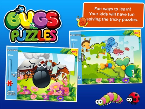 Screenshot #5 pour Bugs Puzzles: Jigsaw for Kids
