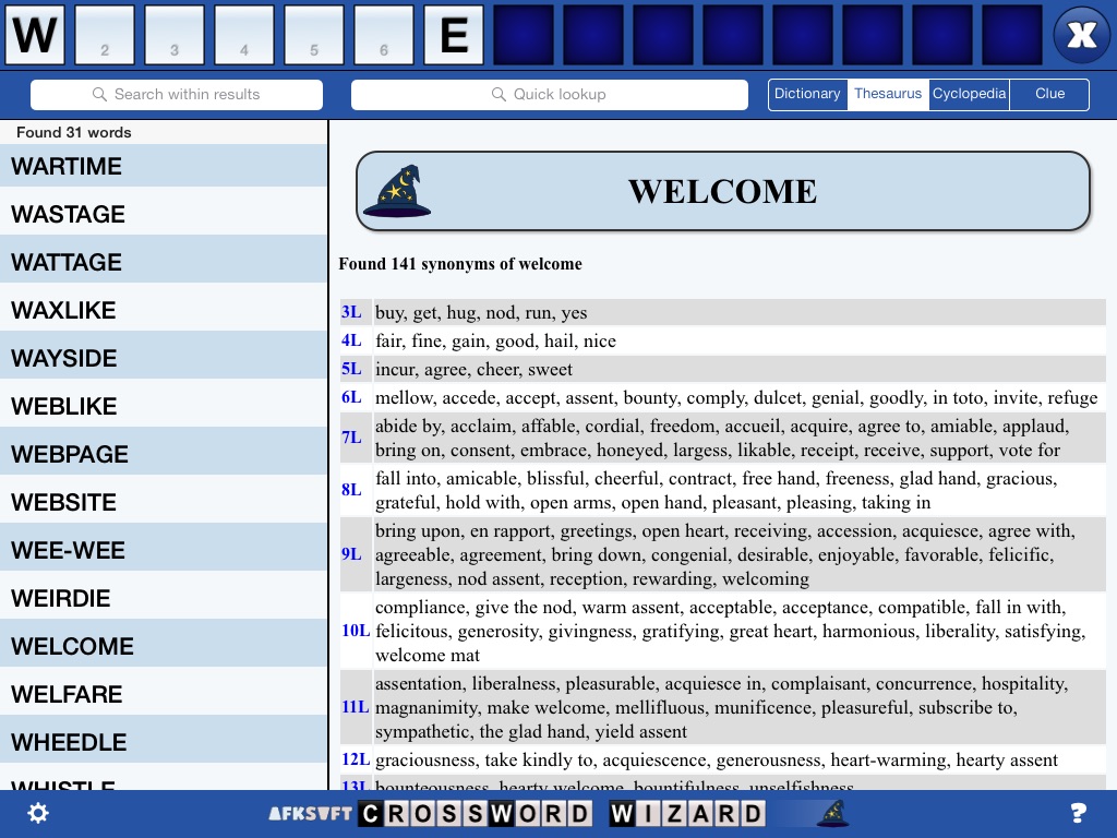 Crossword Wizard Free screenshot 2