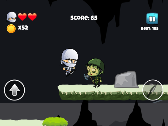 Ninja vs Zombie - Fun Jump , Run & Fight Adventure