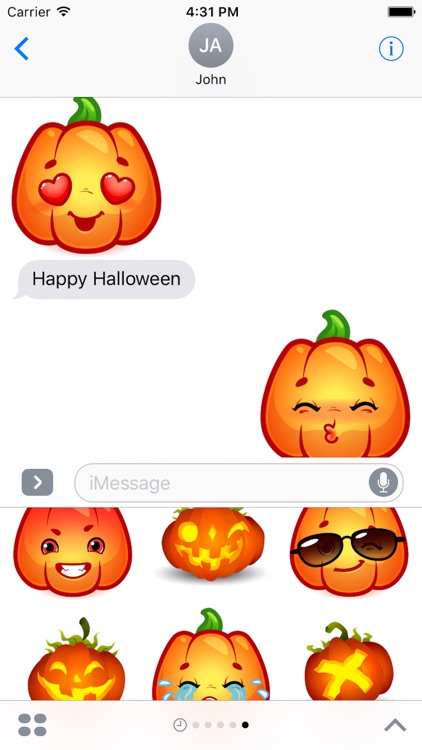 Happy Halloween Pumpkin Sticker Pack 02