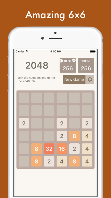 2048 Multi - 8x8, 6x6, 4x4 tiles in one app! screenshot 2