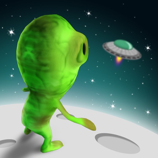 Mini Alien Sky Race - new block run challenge icon