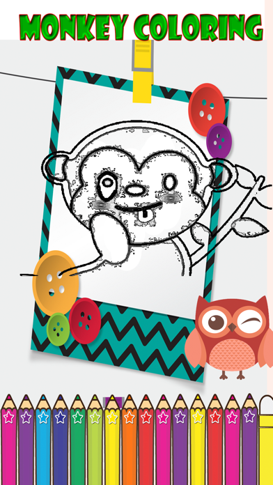 How to cancel & delete Monkey Coloring For Kids learning Third Edition from iphone & ipad 1