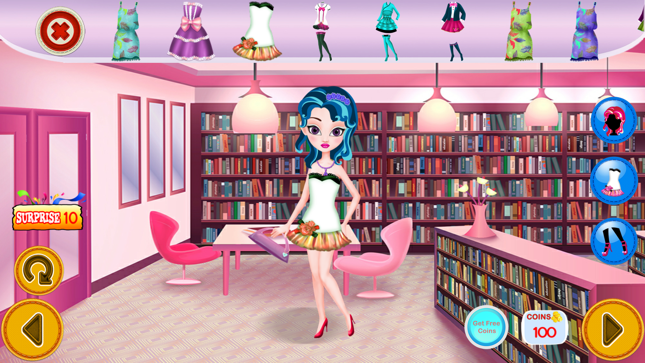 Princess Fashion Library 2 - Makeup, Dressup, Spa screenshot 3