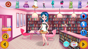 Princess Fashion Library 2 - Makeup, Dressup, Spa screenshot