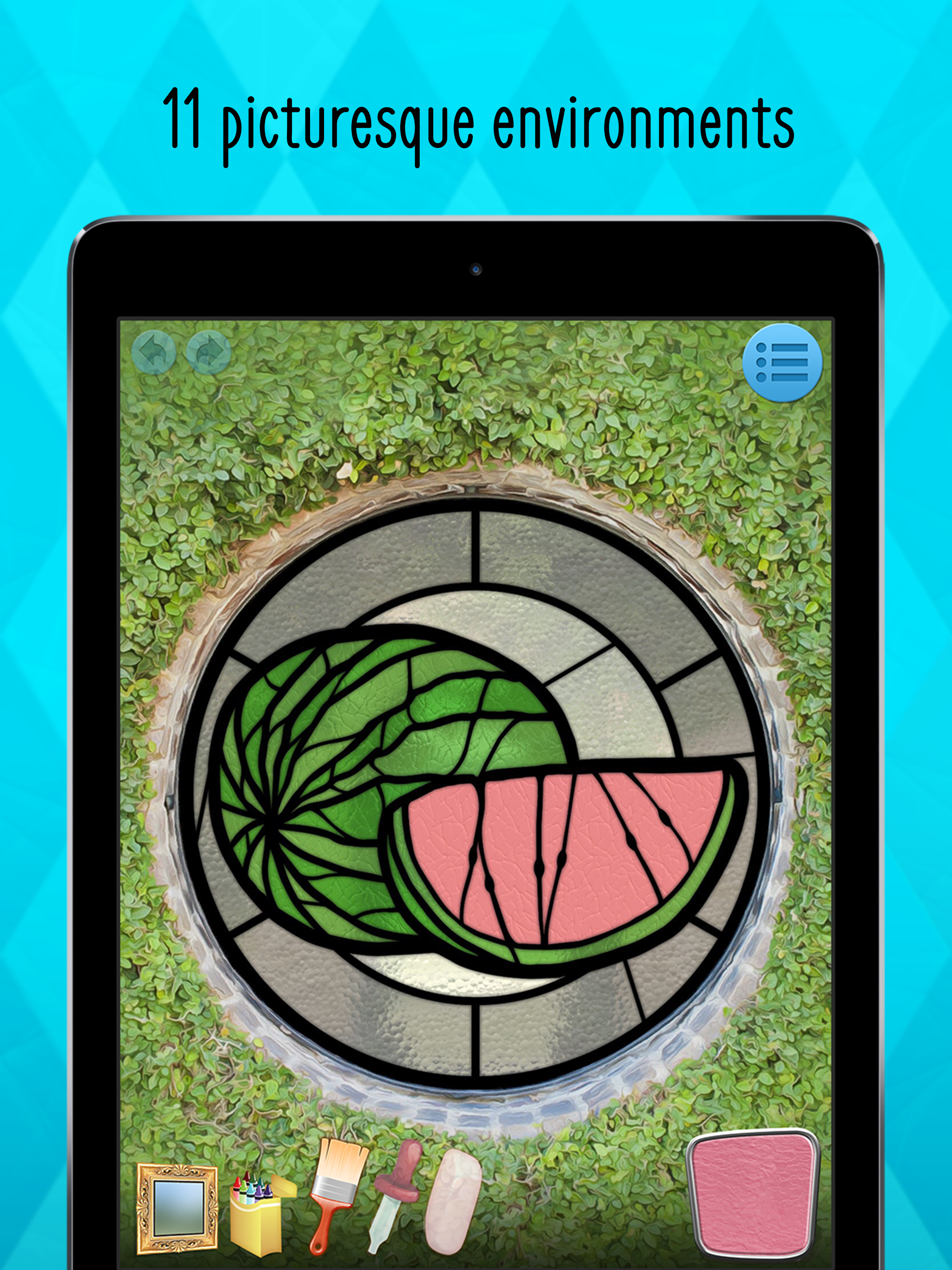 Stained Glass Coloring Book