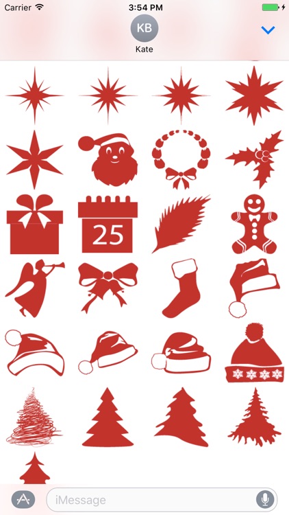 Merry Christmas Silhouettes - Fx Sticker
