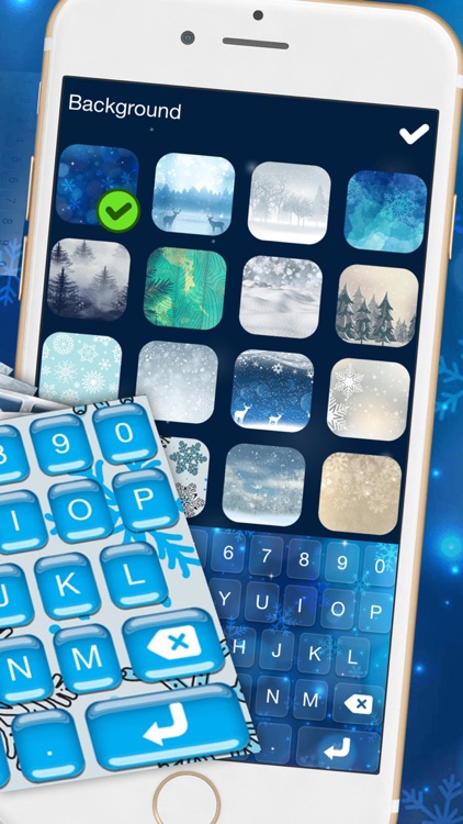 Winter Keyboard Theme – Frozen Skins, Emoji & Font