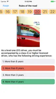 ontario g1 driving theory test free iphone screenshot 4