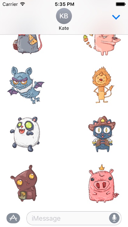 Doodle Animal Stickers