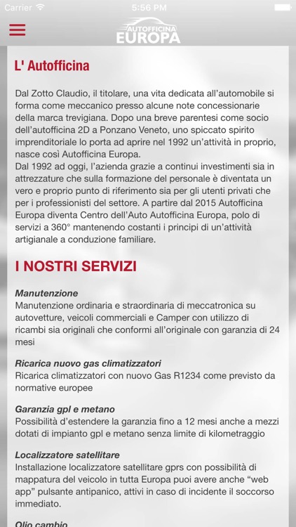 Autofficina Europa App screenshot-3