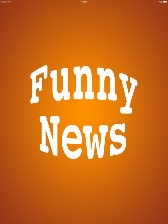 Funny News iPad screenshot 1 - Entertainment app