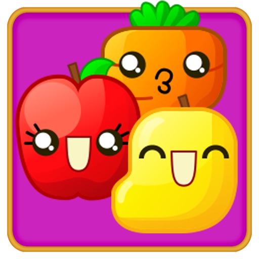 Fruit matcher - A free, fun & addictive swap, match3 and pop puzzle HD game with fruits iOS App