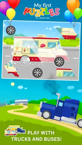 Game screenshot Vehicles Jigsaw Puzzles for Toddlers Free hack