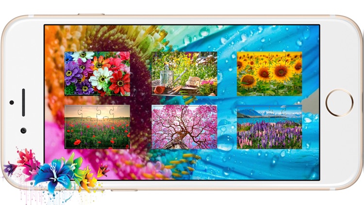 Flower Jigsaw Puzzles Games for Kids and Toddlers