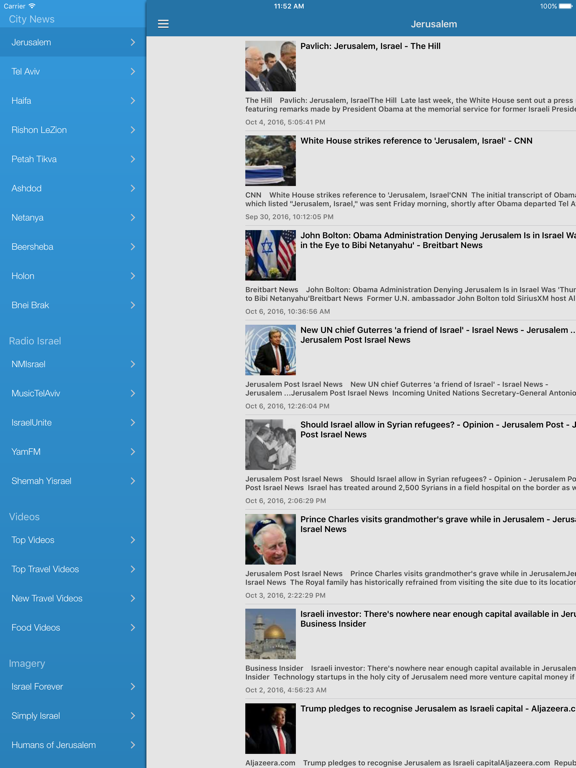 Israel News Today & Radio Free - Live & Breaking iPad screenshot 4 - News app