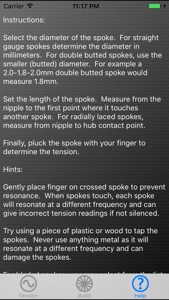 Spoke Tension Gauge screenshot #5 for iPhone