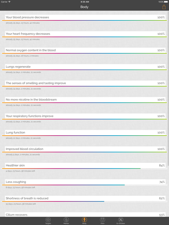 Smokerstop iPad screenshot 2 - Health & Fitness app