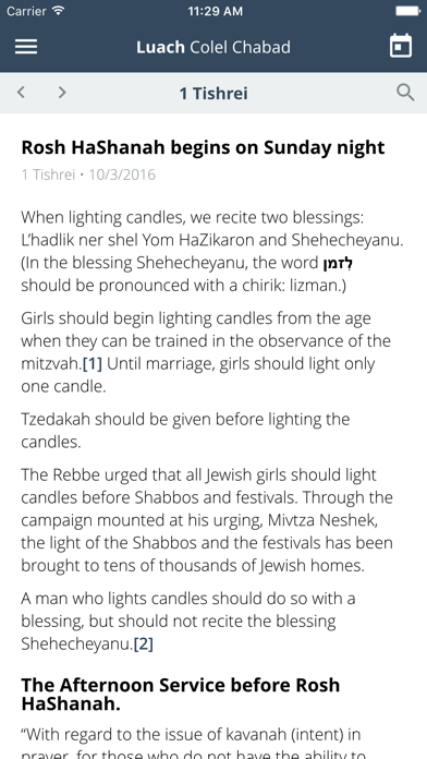 Screenshot #2 pour Luach Colel Chabad