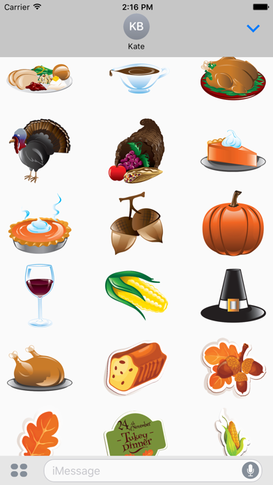 Screenshot #3 pour Thanksgiving 100+ Autocollants Animated