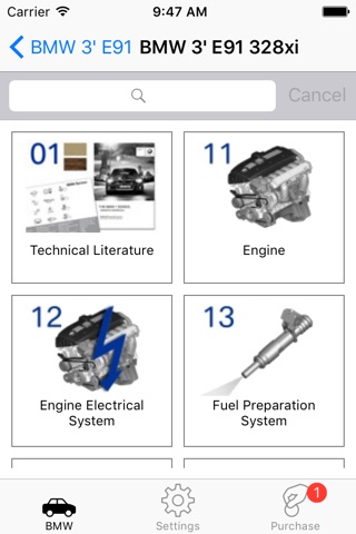 Parts and diagrams for BMW screenshot 4