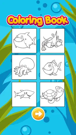Game screenshot Sea Animal Coloring Book Draw Paint Games apk