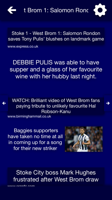 Screenshot #2 pour All The News - West Bromwich Albion Edition
