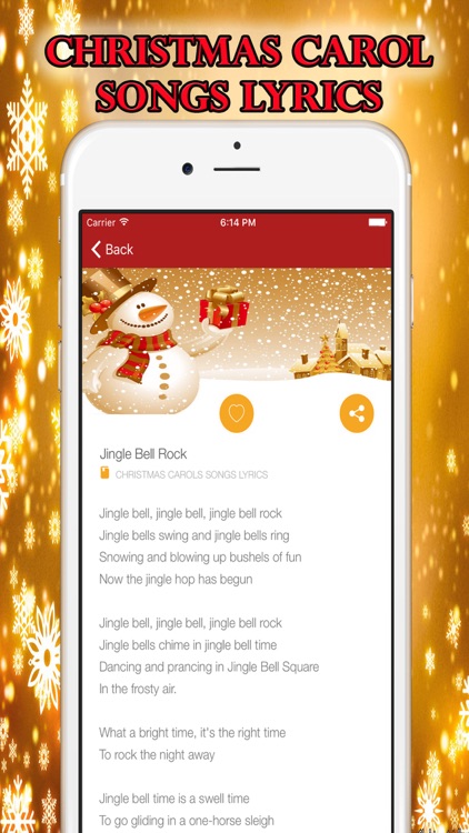 Christmas Songs Lyrics Playlist Carols for Holiday screenshot-3