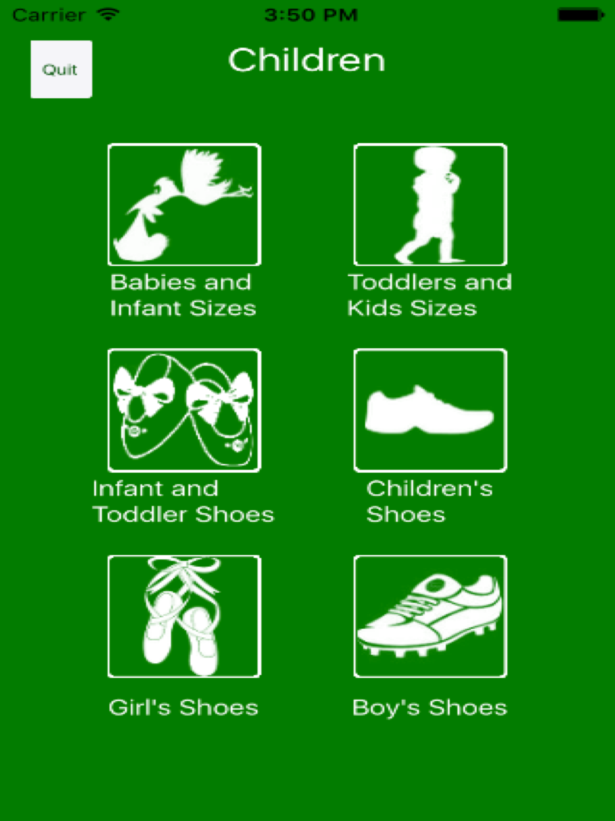 Check your size